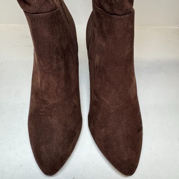 Charles David Womens 7 M Mocha Brown Easel Wedge Heel Zip Up Boots DISPLAY HX2 - Picture 5 of 5